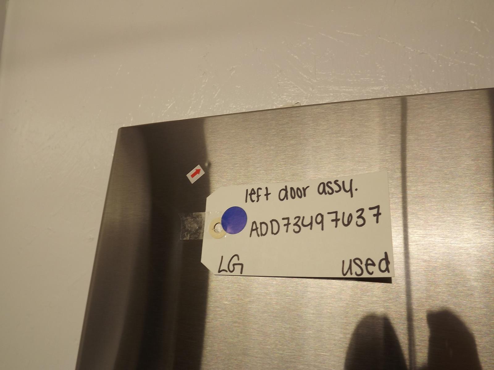 LG Refrigerator ADD73497637 Left Door Assembly Used LG Refrigerator ADD73497637 Left Door Assembly Used